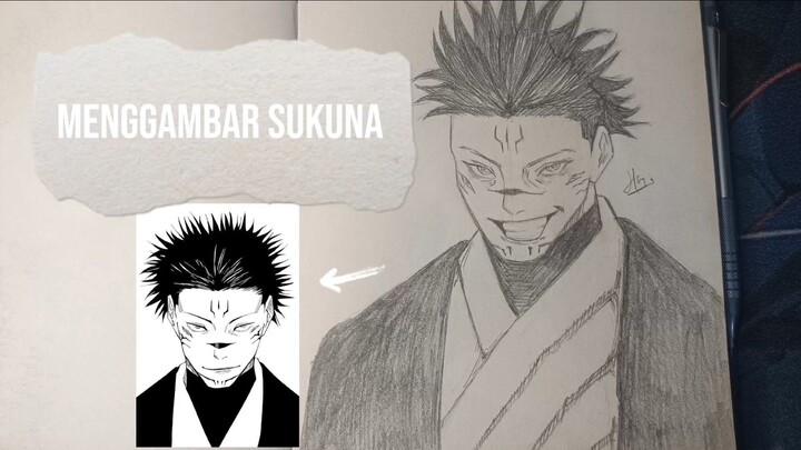 Menggambar Sukuna | Jujutsu Kaisen
