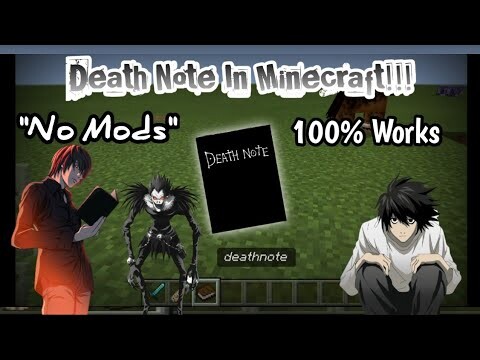 Cara Membuat Death Note Di Minecraft | How to make a death note in Minecraft | No Mods, 100% Works