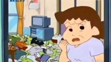 crayon shinchan- jagalah kerapian