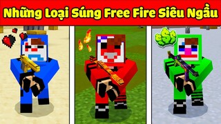 JAYGRAY SÁNG TẠO THÀNH CÔNG NHỮNG CÂY SÚNG FREE FIRE SIÊU NGẦU TRONG MINECRAFT*GẶP HACKER BẤT TỬ MÁU