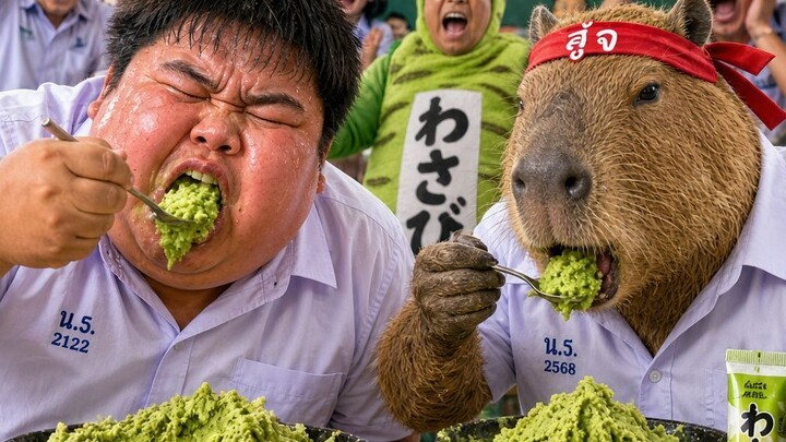 แข่งกินวาซาบิสุดเดือด #ลุงเก้เอไอตูน #ลุงเก้ชาแนล