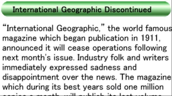 #dothack Narrated News: International Geographic Discontinued (Vol.2)