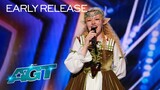 Early Release: Freckled Zelda Enchants The Judges With "Colors of The Wind" | AGT 2022