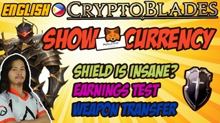 [ENG-FIL] Cryptoblades - "METAMASK Show Currency" + "Weapon Transfer" + "Earnings Update" TEST VIDEO