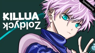 Speed drawing killua  - yang riquest gamba xomen yaa.  (Tipo)