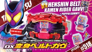 HENSHIN BELT KAMEN RIDER GAVV & POPPIN GUMMY! BAHAS FIRST IMPRESSION + GIMMICK!