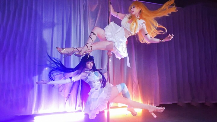 当我给钢管舞老师看吊带袜天使变身后……