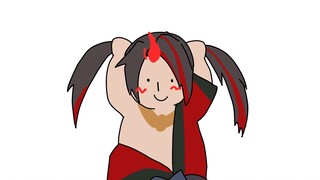 Anime|Onmyoji|God of War with Double Ponytails