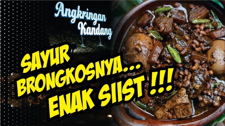 ANGKRINGAN KANDANG | SPESIAL BUBUR BAKAR &  NASI BRONGKOS JOGJA | KULINER JOGJA  TERBARU 2020