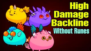 Axie Infinity Origin High Damage Backline | Damage Dealer Even Without Runes and Charms (Tagalog)