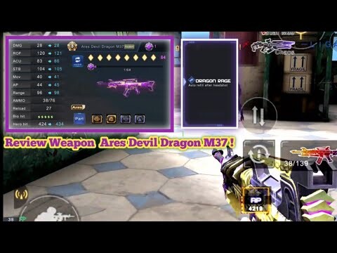 Crisis Action : Topup $49.99 + Weapon Ares Devil Dragon M36 Up Too M37