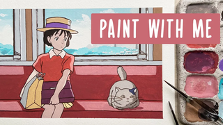 ️🎻 จิตรกรรมฉาก Studio Ghibli กับ Himi Gouache // เสียงกระซิบของหัวใจ