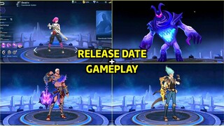 4 UPCOMING HEROES RELEASE DATE + GAMEPLAY || MOBILE LEGENDS BANG BANG