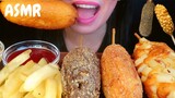 ASMR KOREAN CORN DOGS and FRIES MUKBANG | with @SongByrd ASMR | EATING SHOW | REAL EATING SOUND