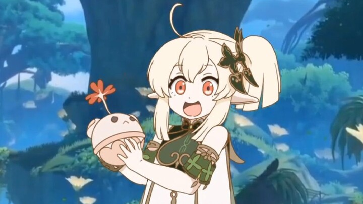 [Genshin Impact Animation] Klee disguised as the Grass Goddess Nashida and came to Xumi~