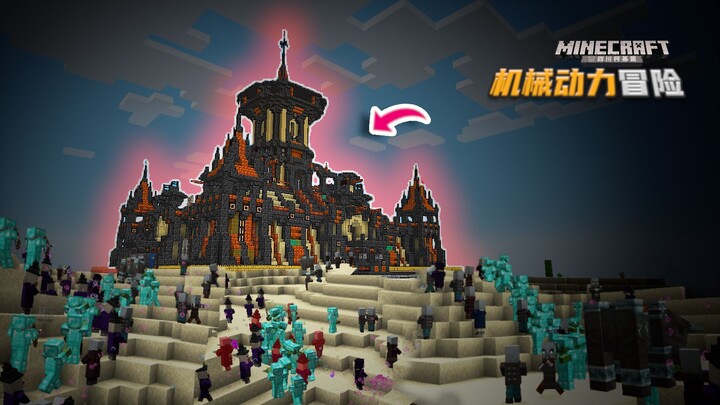 #21 I Built a Fortress to Defend Against Attacks! [Corgi] Minecraft Mechanical Power Adventure