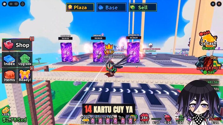 Nge-gacha kartu evo termahal di Roblox berujung deg-degan!