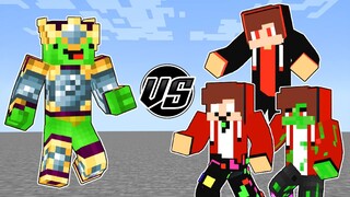 Maizen Hero Mikey VS Evil JJ, Glitch JJ, Zombie JJ