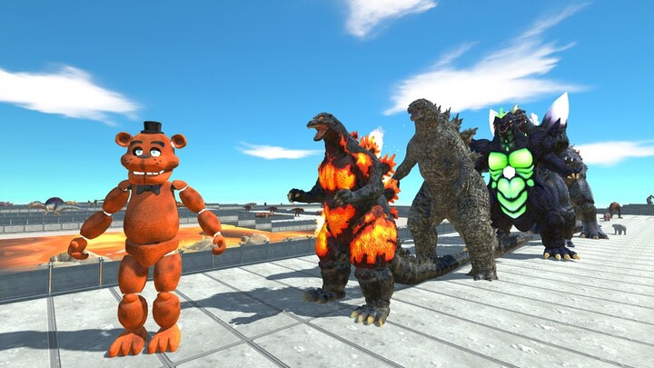 Freddy Fazzbear Lava Death Run - Animal Revolt Battle Simulator