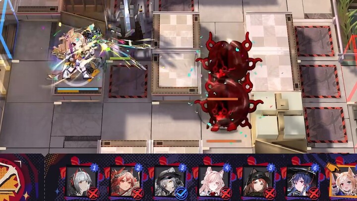 All high-level six-star operators VS raid "Full-fed" x2, crazy scraping? [Arknights]