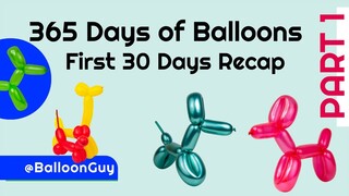 Zoomalata's 365 Days of Balloons Challenge - First 30 Days Recap