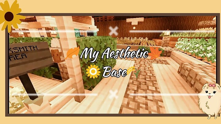 Minecraft Aesthetic Base🍁🍂🌻