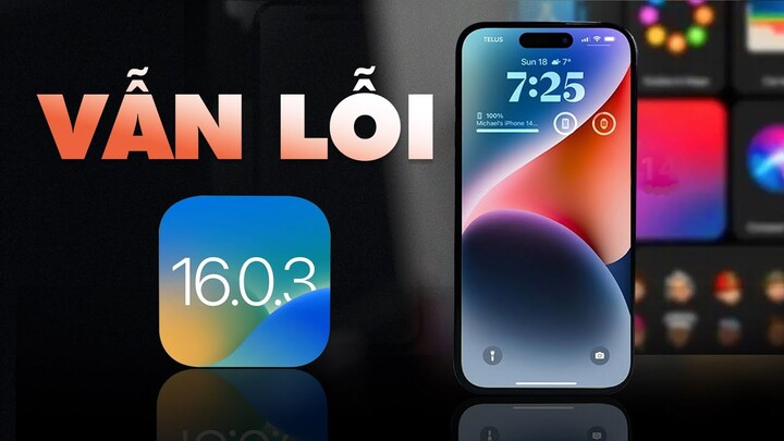 KHOAN lên iOS 16.0.3 vội vì... Vẫn lỗi như thường!