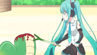 Hatsune Miku Poke s Jashin-chan s Rem Nan ts Tai l ｜ Jashin-chan D Ropki ck X ตอนที่ 2