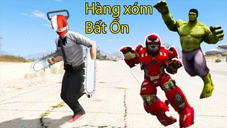 GTA 5 Mod - Cuộc Sống Của Quỷ Đầu Cưa Chainsaw Man Và Những Anh Hàng Xóm Bất Ổn