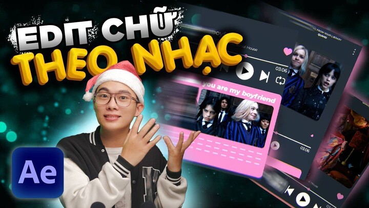 Hướng Dẫn Cách Edit Video "Lyric" Chữ Theo Nhạc Bằng After Effect | QuạHD