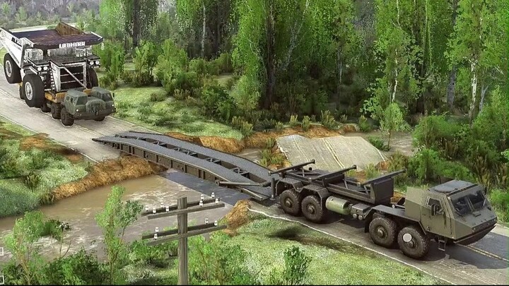 Amazing Military Truck! Portable Bridge with Advan