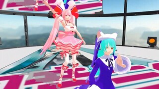 【mmd di gi charat】ラ・ビ・アン・ローズ＆リンナ・キャラットでcall me call me