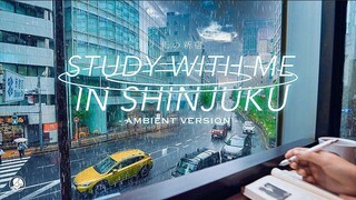 Get 4-hour real-time learning (quiet learning version) | Tokyo Shinjuku on rainy days | Tomato work