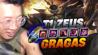 T1 ZEUS GRAGAS VS CAMILE, NÉM THÙNG RỰU SIÊU CHUẨN (LMHT)12.18