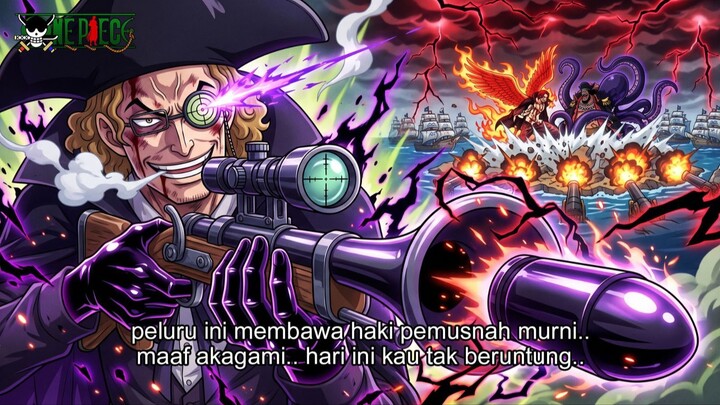 ONE PIECE TERBARU: VAN AUGUR TEMBUS JANTUNG SHANKS SEKALI TEMBAK! PELURU HAKI TERKUAT MELEDAK! EDAN