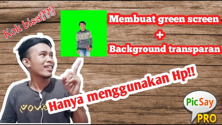 Cara membuat green screen dan background foto transparan hanya menggunakan Hp android