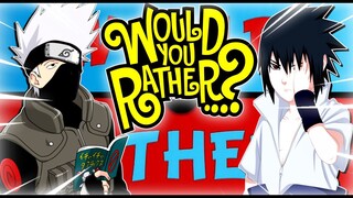 Kakashi & Sasuke Plays Would Rather!