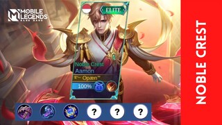 CUMA GANTI WARNA | GAMEPLAY SKIN ELITE AAMON NOBLE CREST | Mobile Legends Bang Bang