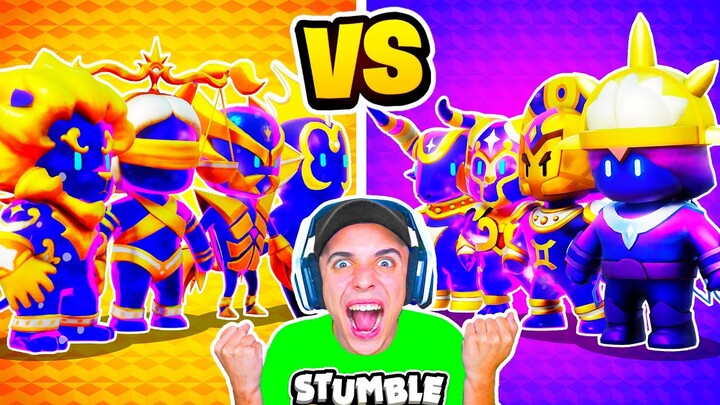BATALLA de SKINS del *HOROSCOPO* en STUMBLE GUYS! 😱