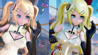 MMD Physical Shader Showdown ikPolishShader VS Ray MMD ฉันชอบมัน หิมะ มายากลที่ร้ายแรง