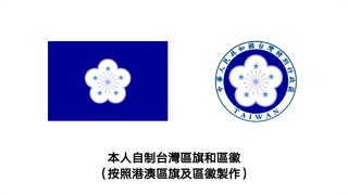 自制台灣區旗及區徽