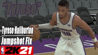 Tyrese Haliburton Jumpshot Fix NBA2K21 with Side-by-Side Comparison