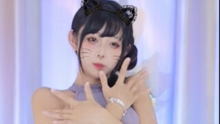 【鱼子酱】《猫步轻悄》紫色常服套装 直播跳舞录屏
