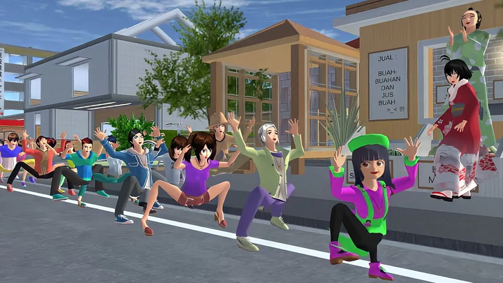 FUNNY SAKURA SCHOOL SIMULATOR PART 128 - ละครตลก SAKURA SIMULATOR การ์ตูนตลกแอนิเมชั่นตลก