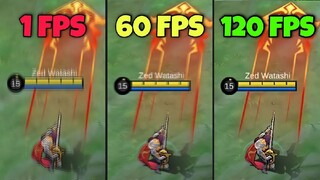 1 vs 60 vs 120 fps