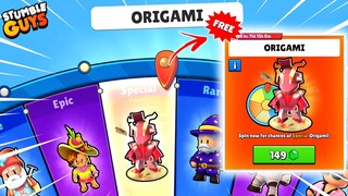 New Origami Wheel [ FREE ] Skin | Stumble Guys Free Skin Tricks | DRIFT GAMER | #gaming