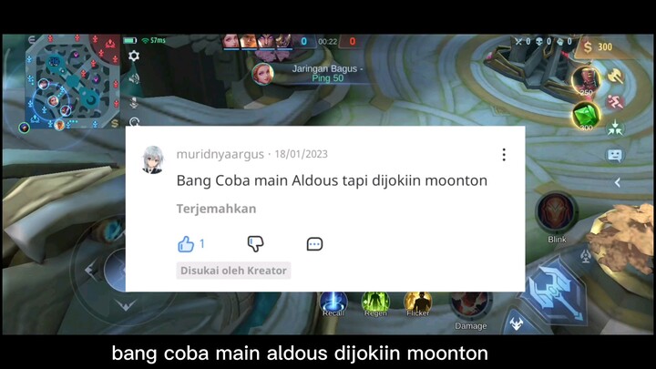 Main aldous tapi dijoki Moonton❗Auto 500 stack dalam 5 menit❓😱