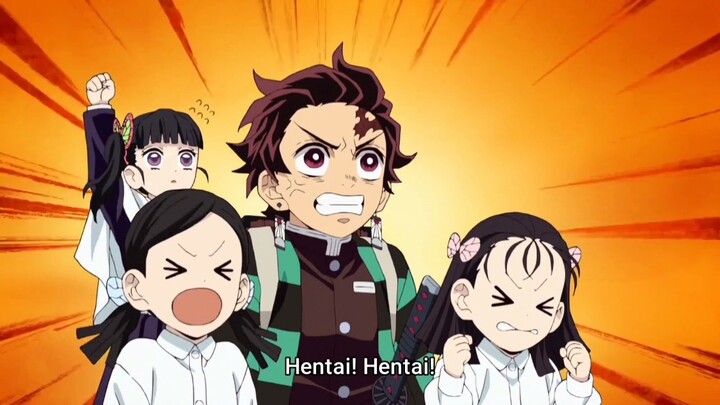 Tanjiro hilarious 😂 moments | demon slayer entertainment district arc .