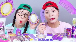 ของหวานอาหารสีม่วง โดนา DONA Mukbang