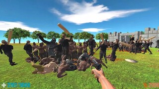 How Long Can I Survive in Zombie Siege. Animal Revolt Battle Simulator